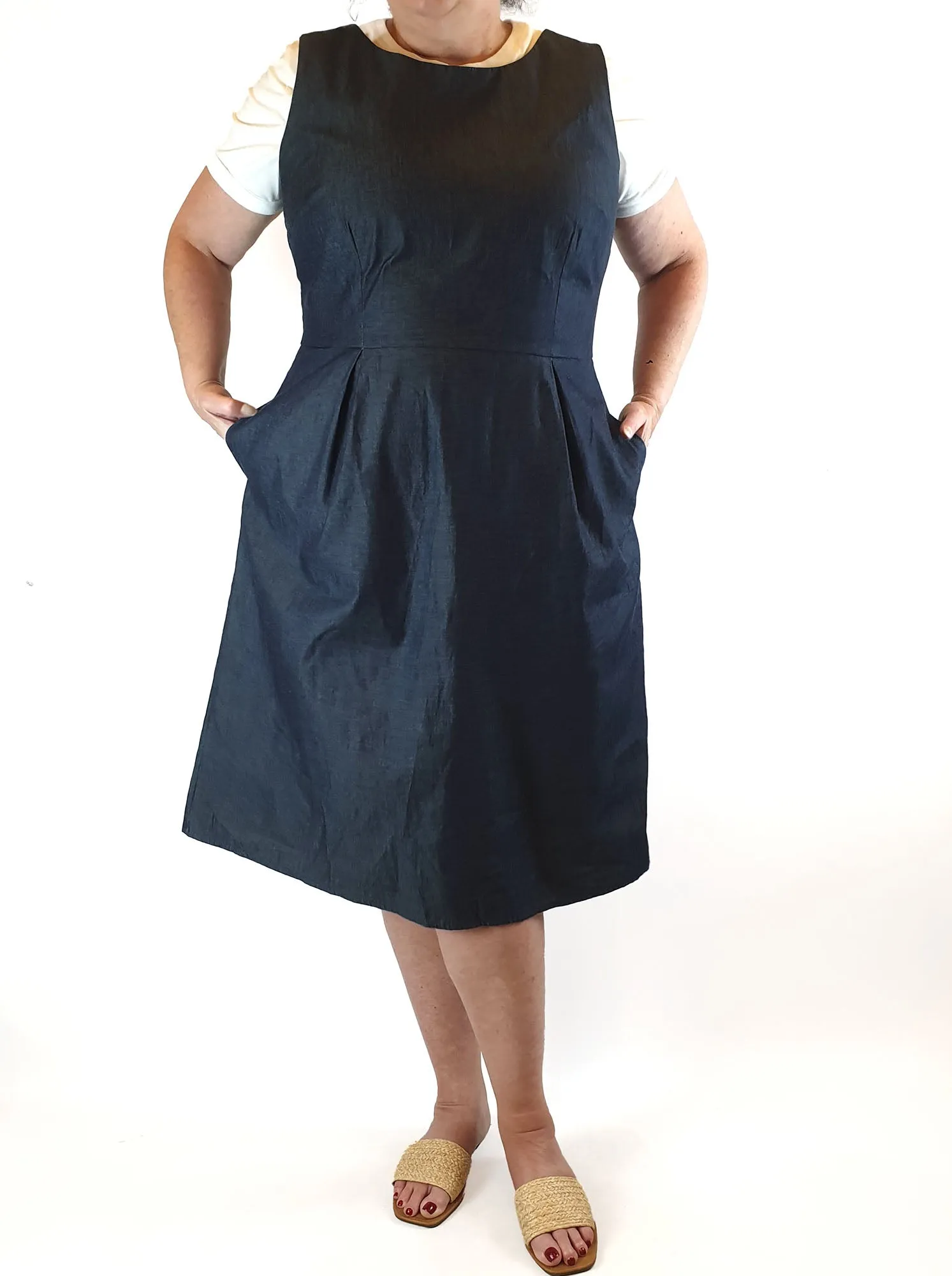 Essaye by Surface Art denim sleeveless dress size XL