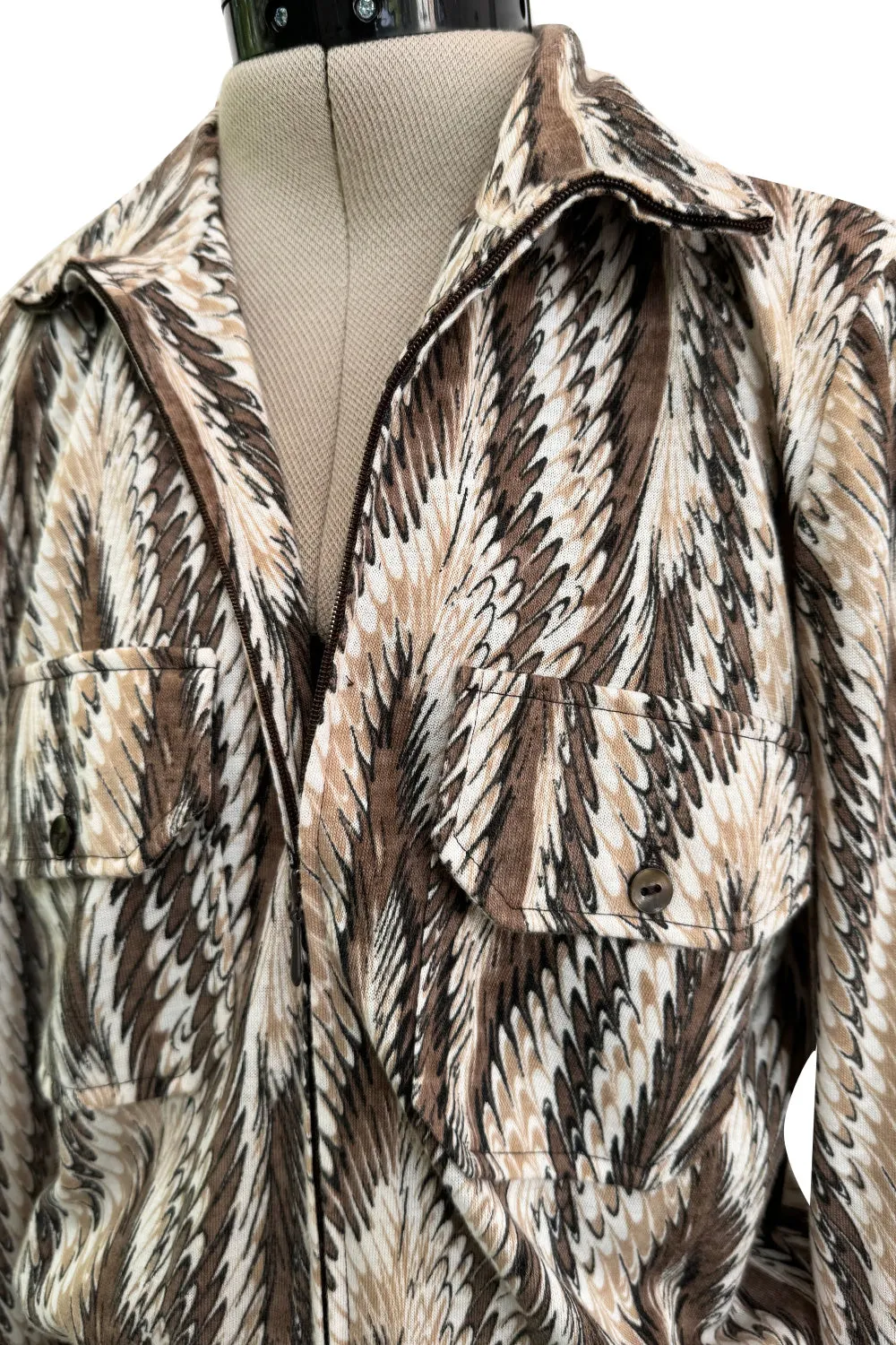 Fabulous Fall 1975 Diane Von Furstenberg Soft T-Shirt Feel Jersey Printed Jumpsuit