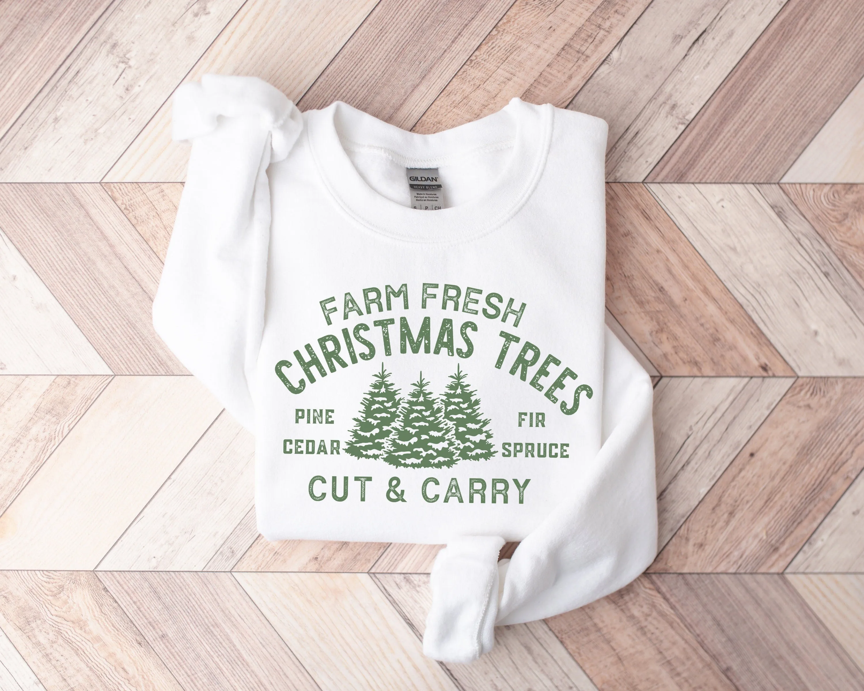 Farm Fresh Christmas Trees Holiday Sweatshirt