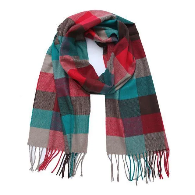 Fashion Winter Plaid Scarf