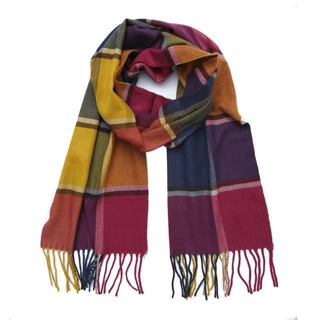 Fashion Winter Plaid Scarf