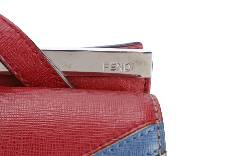 FENDI MINI MONSTER DEMI JOUR BAG GREY, RED, YELLOW BLUE COLOR WITH DUST COVER