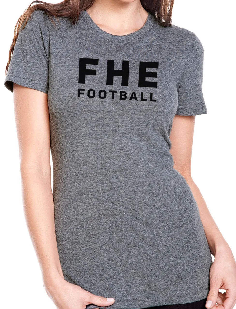 FHE FOOTBALL SIMPLE Tri-Blend Short Sleeve Tee for Women