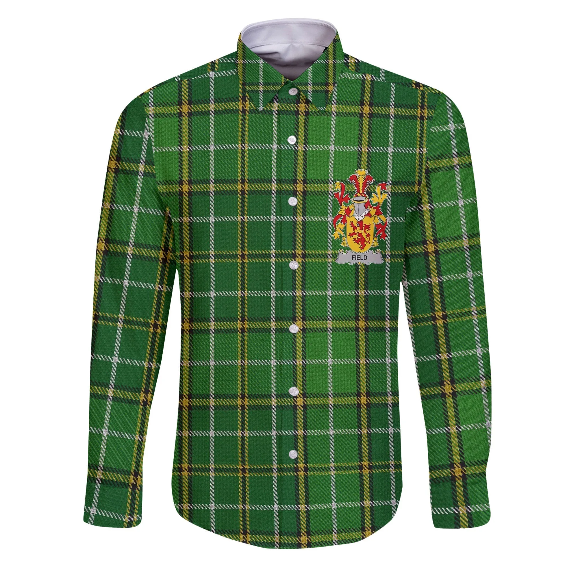 Field Long Sleeve Button Shirts Crest And National Plaid Style