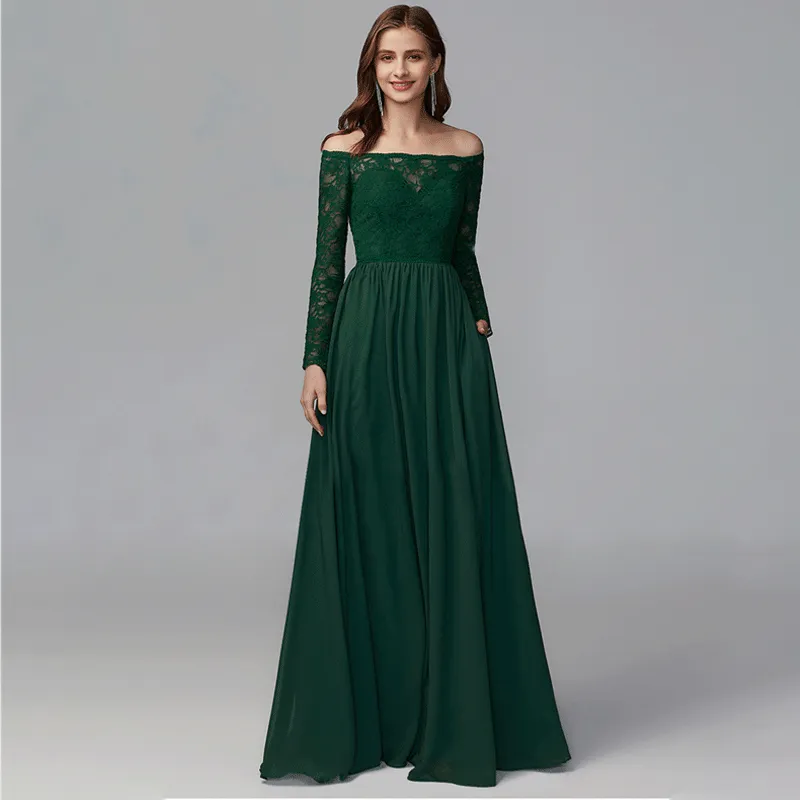 [Final Sale] Size US20 Dark Green Plus Size Formal Dresses
