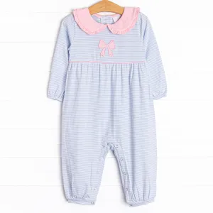 Finishing Touch Applique Romper, Blue