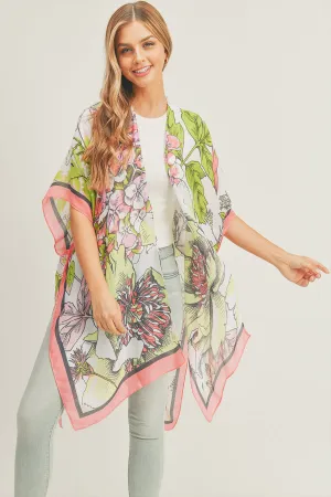 FLORAL PRINT KIMONO