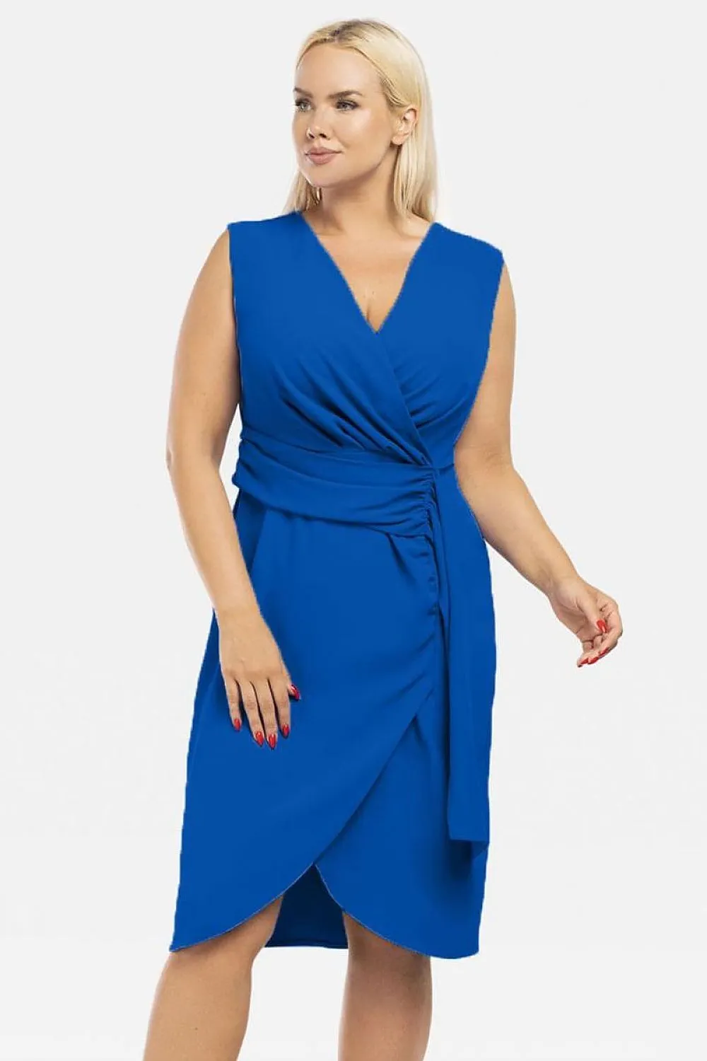 Florence Elegant Pleated Midi Dress – Timeless Sophistication with a Chic Back Cutout