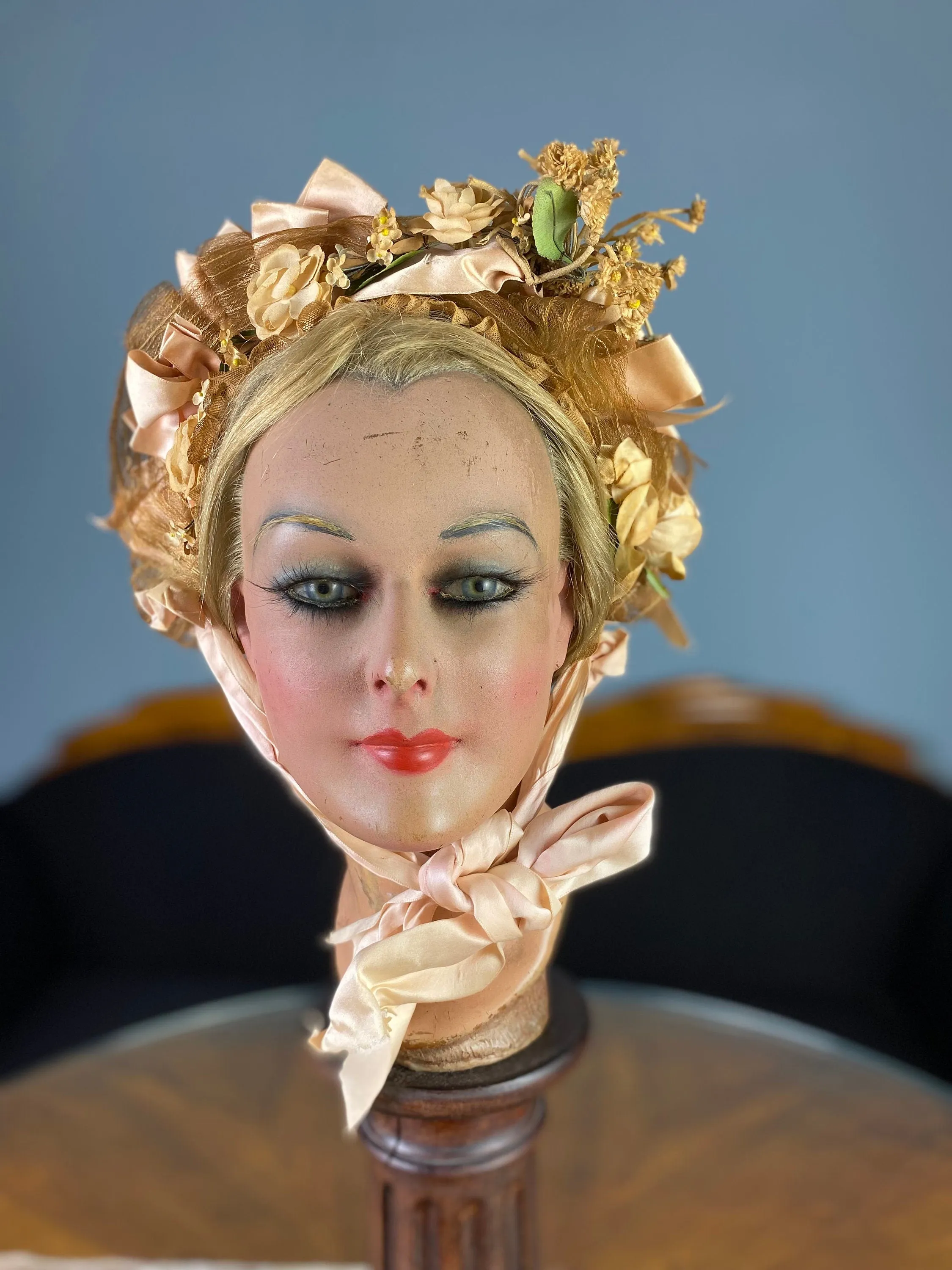 Flower Bonnet, Philadelphia, ca. 1880