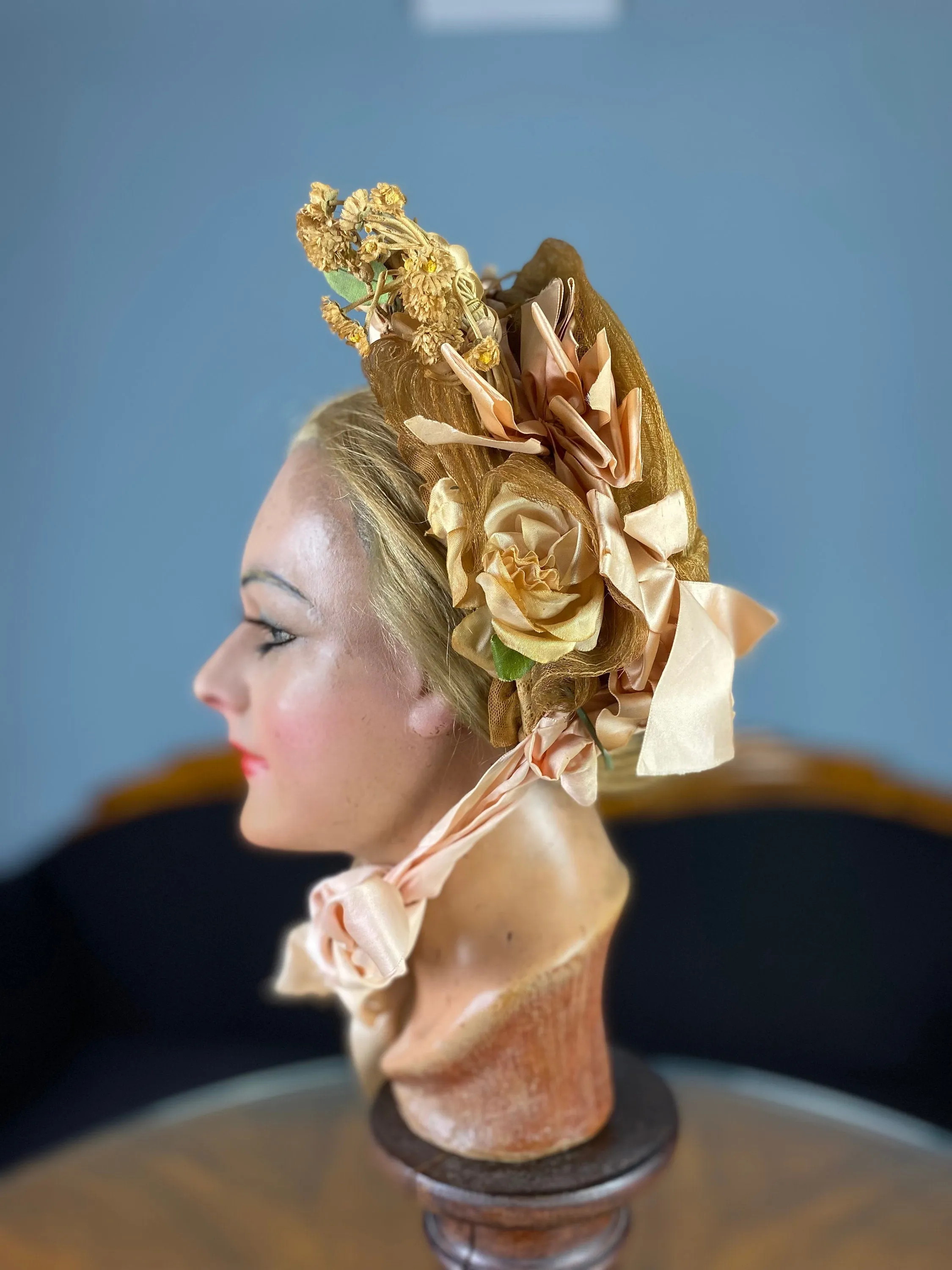 Flower Bonnet, Philadelphia, ca. 1880