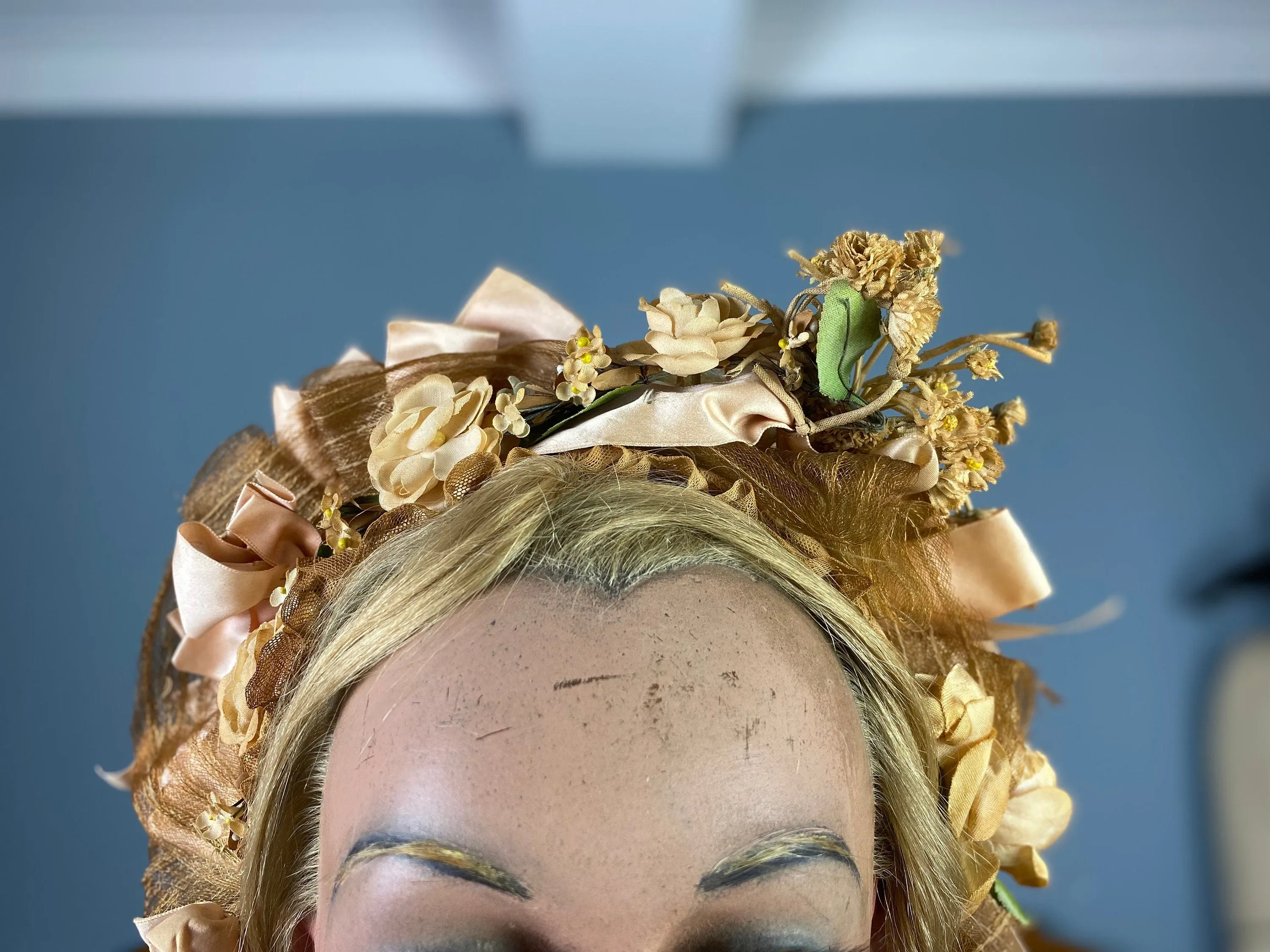 Flower Bonnet, Philadelphia, ca. 1880