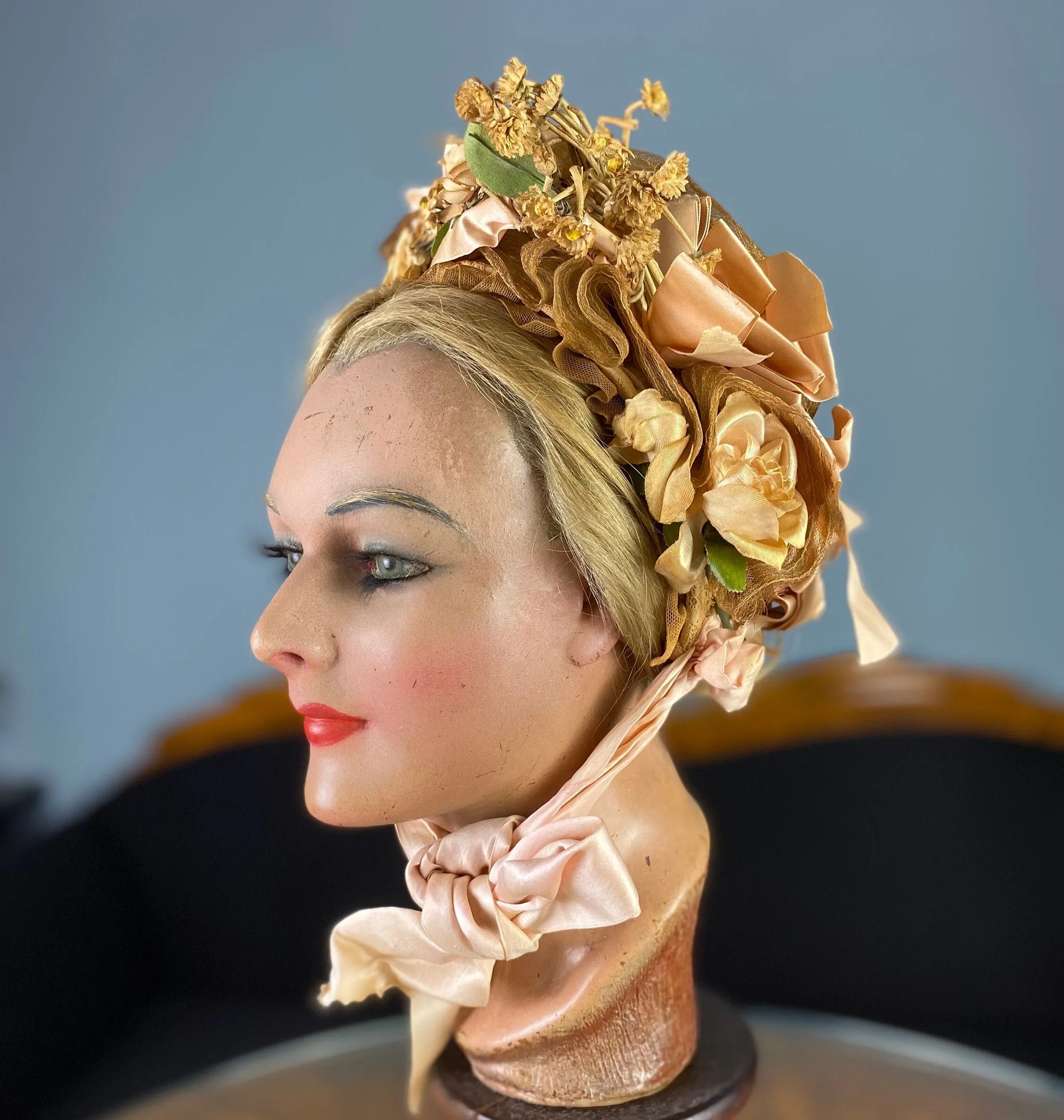 Flower Bonnet, Philadelphia, ca. 1880
