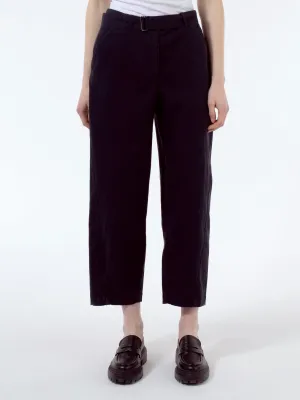 Forward Seam Cotton Twill Trousers