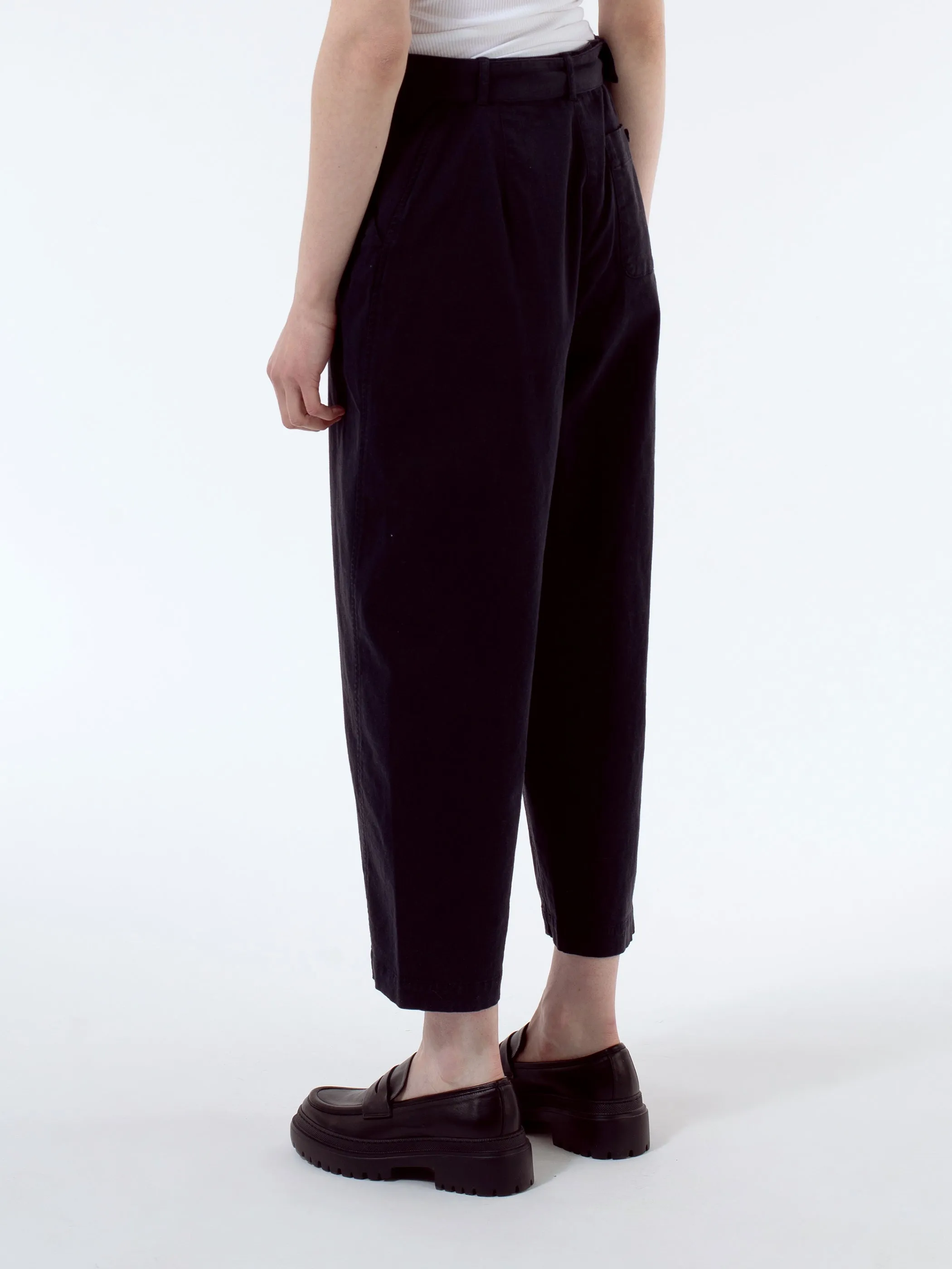 Forward Seam Cotton Twill Trousers