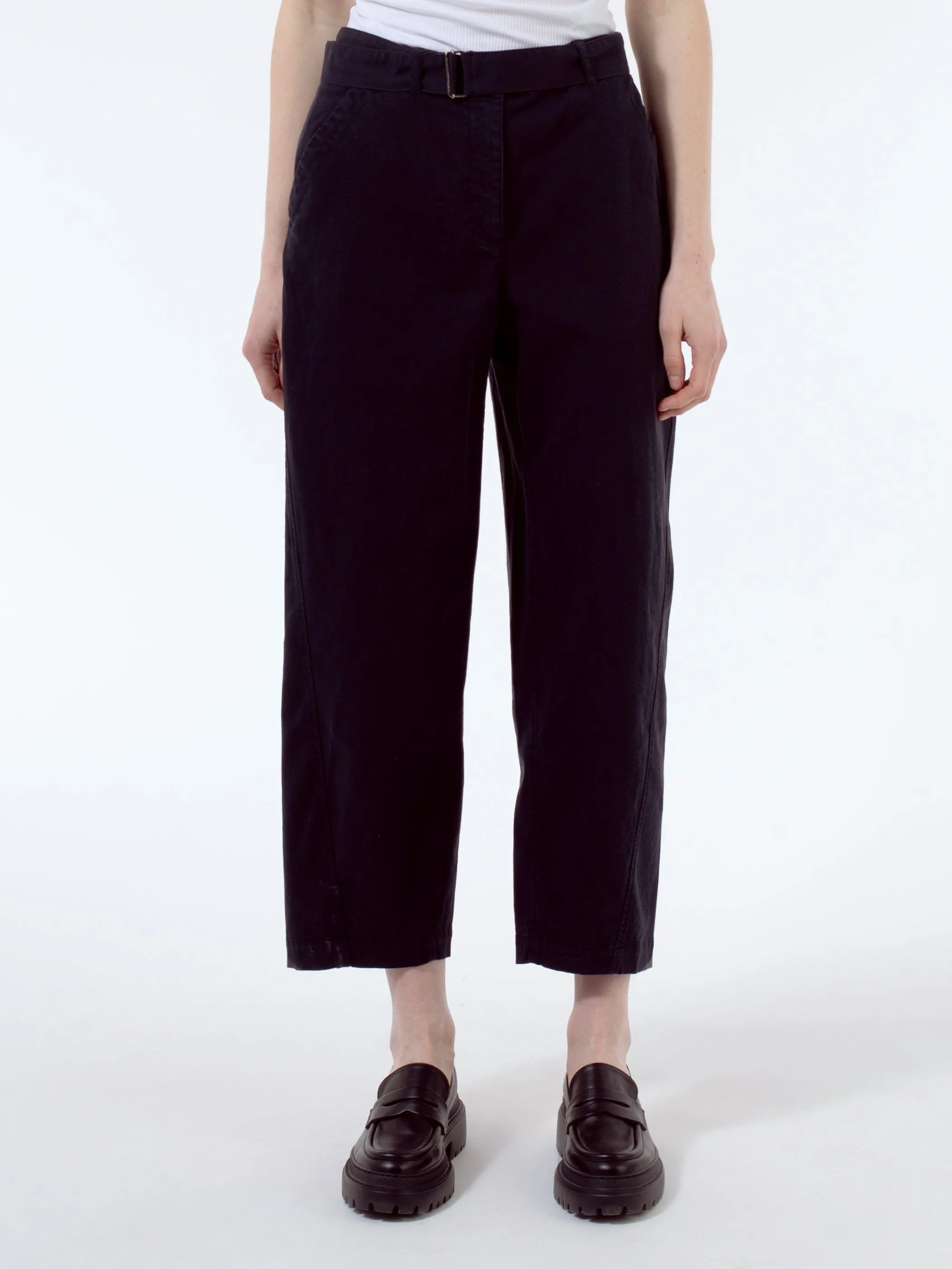 Forward Seam Cotton Twill Trousers