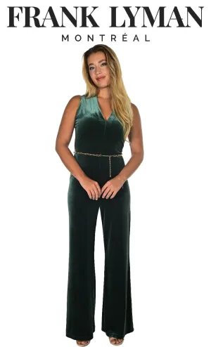 Frank lyman  234345 velvet jumpsuit