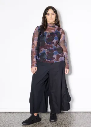 Freddie Layer Top - Smoke Print