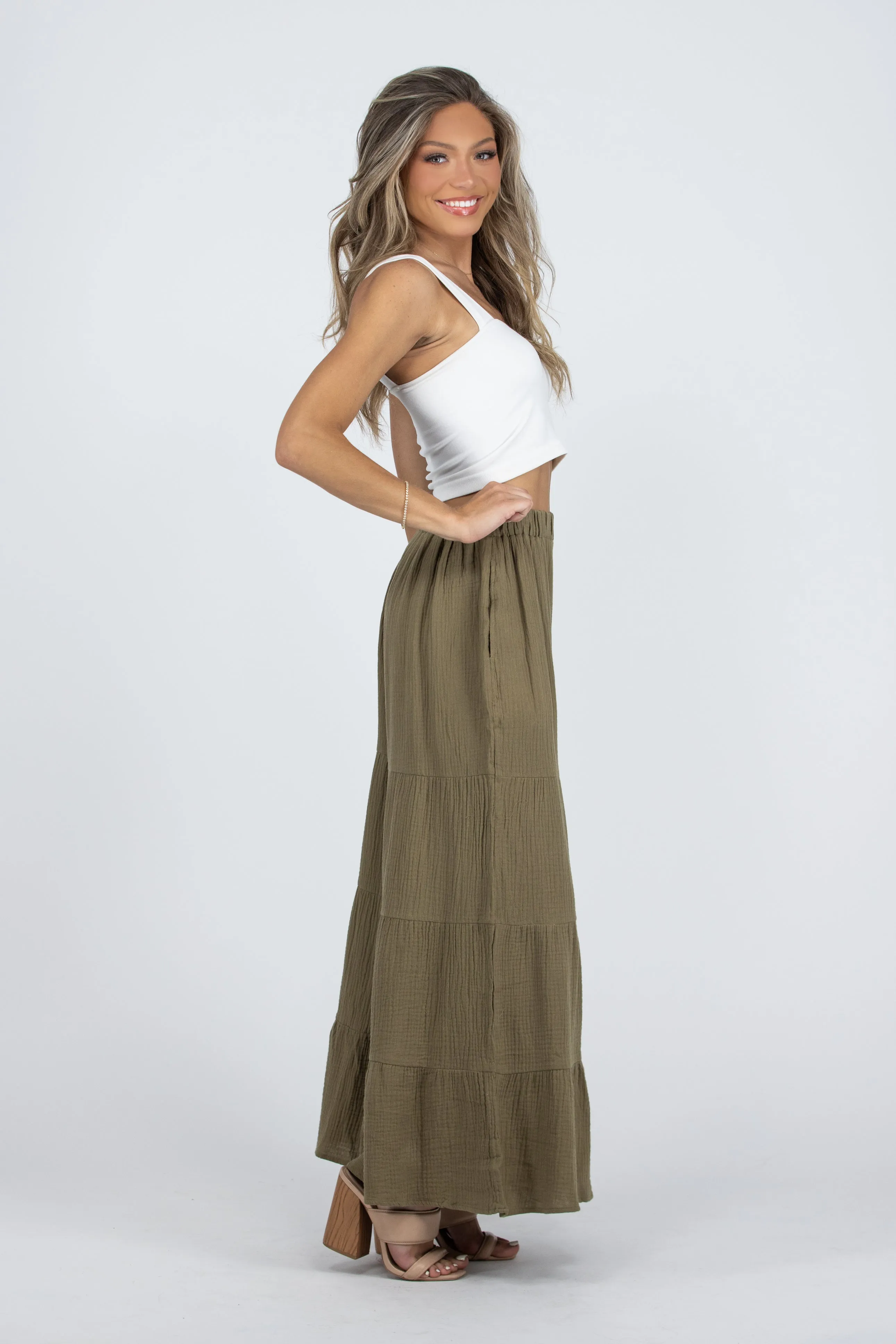 Free Fallin Women's Ruffle Gaucho Pants