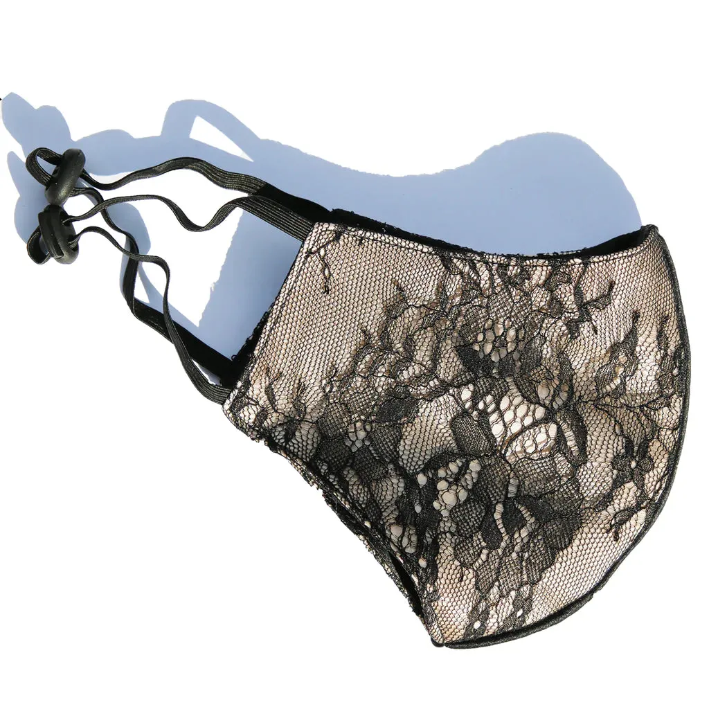 French Chantilly Lace Mask / Color Options