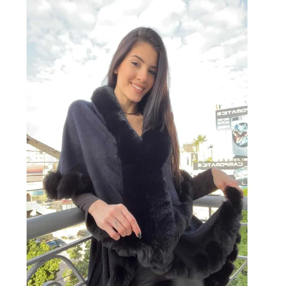 Fur Poncho