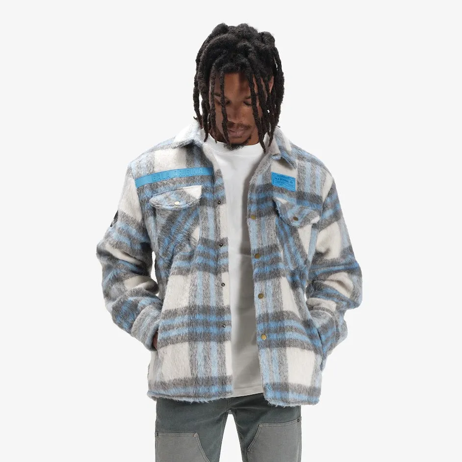 FURY FLEECE FLANNEL JACKET (GREY ICE)