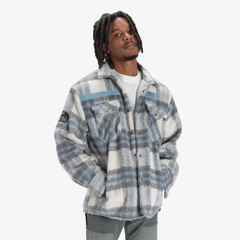 FURY FLEECE FLANNEL JACKET (GREY ICE)