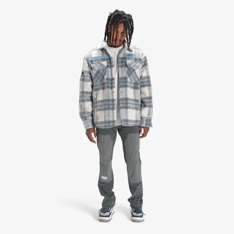 FURY FLEECE FLANNEL JACKET (GREY ICE)