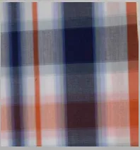 FX Fusion Short Sleeve Sport Shirt - Ombre Plaid White/Navy/Coral D1675