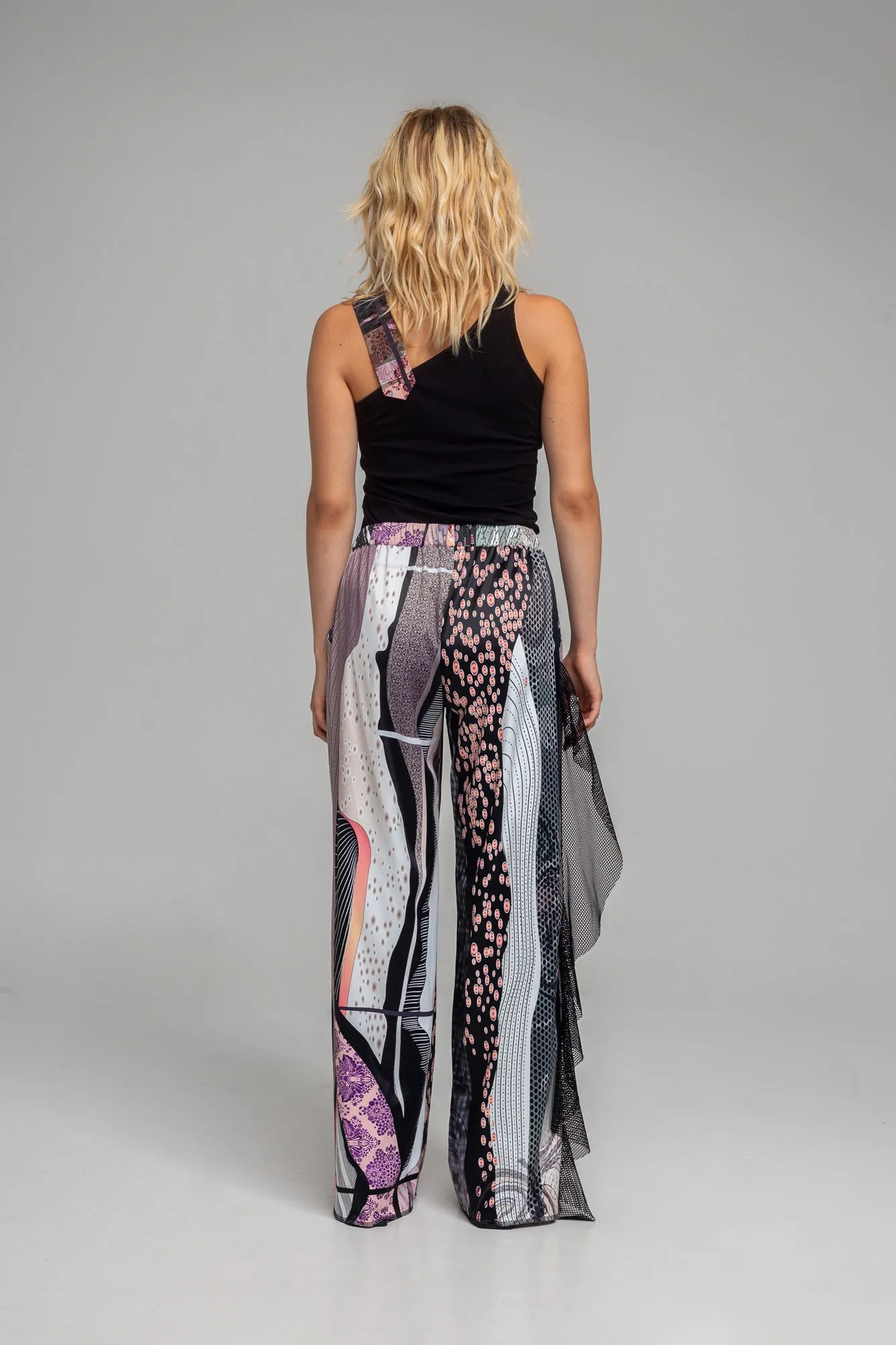 GAIA printed palazzo leg pants