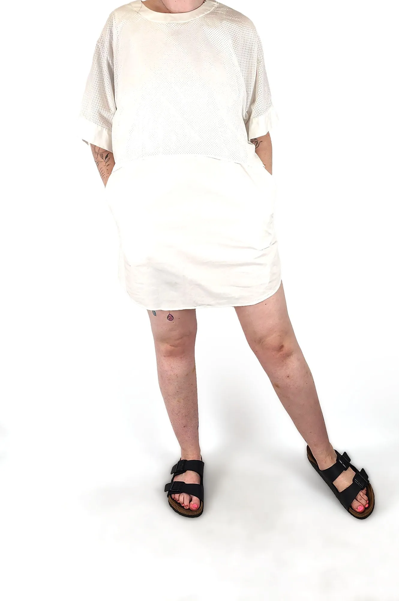 Gary Bigeni white cotton dress size 12
