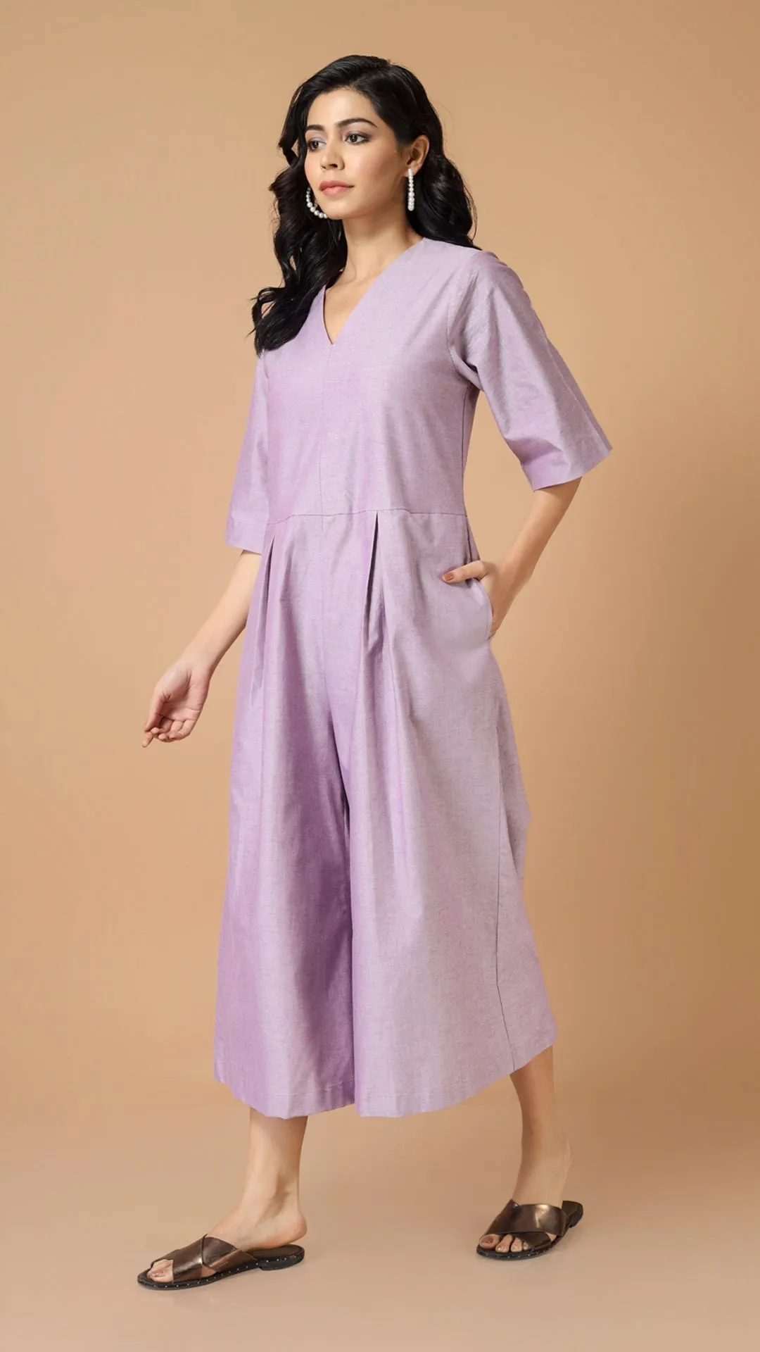 GATHERED JUMPSUIT