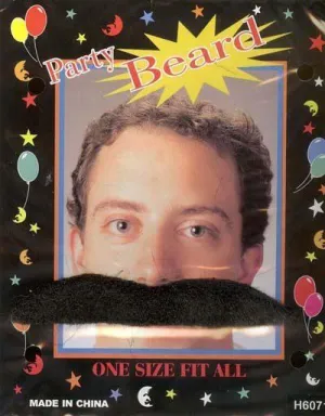Gaucho False Wide Black Costume Moustache