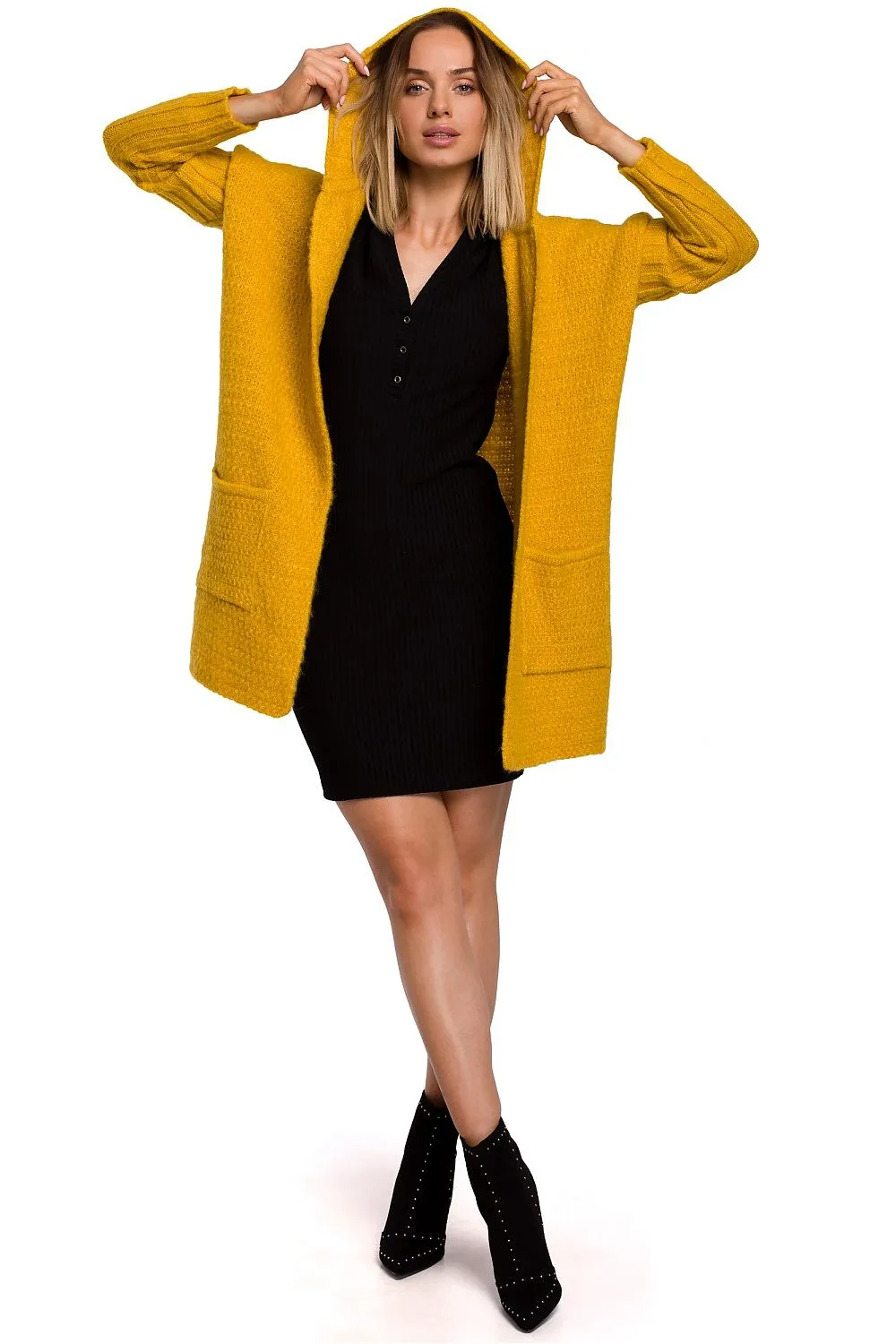 Generously Hooded Oversized Cardigan