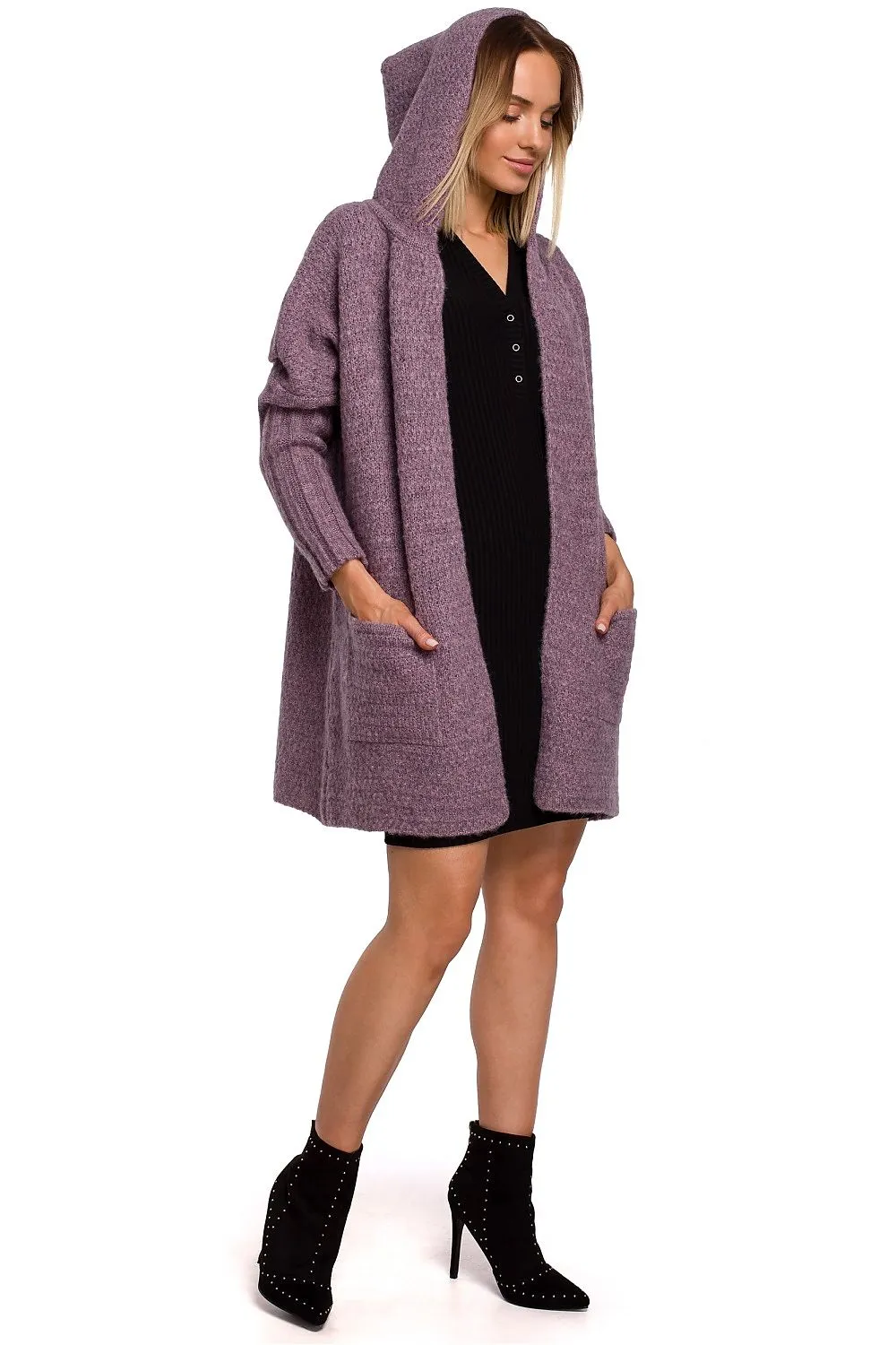 Generously Hooded Oversized Cardigan