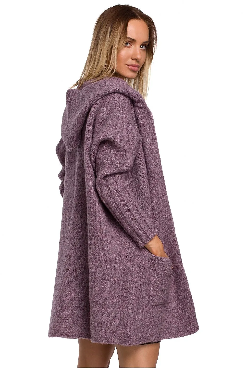 Generously Hooded Oversized Cardigan