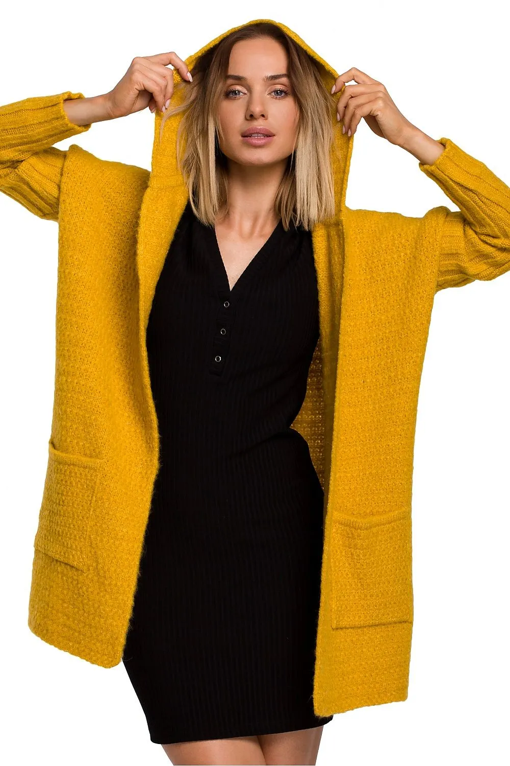 Generously Hooded Oversized Cardigan