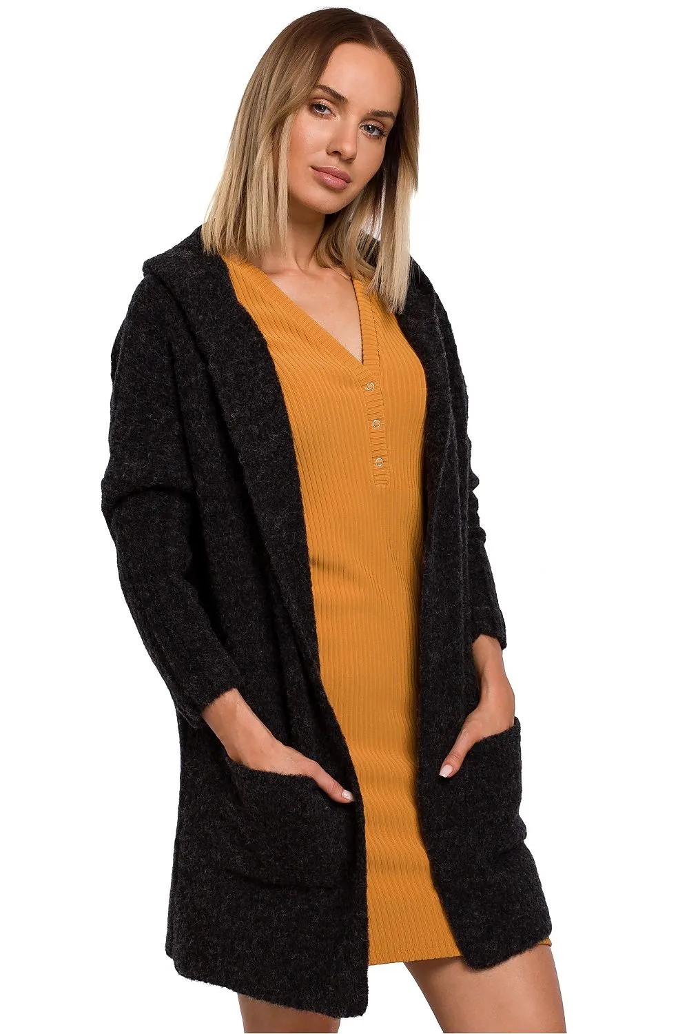 Generously Hooded Oversized Cardigan