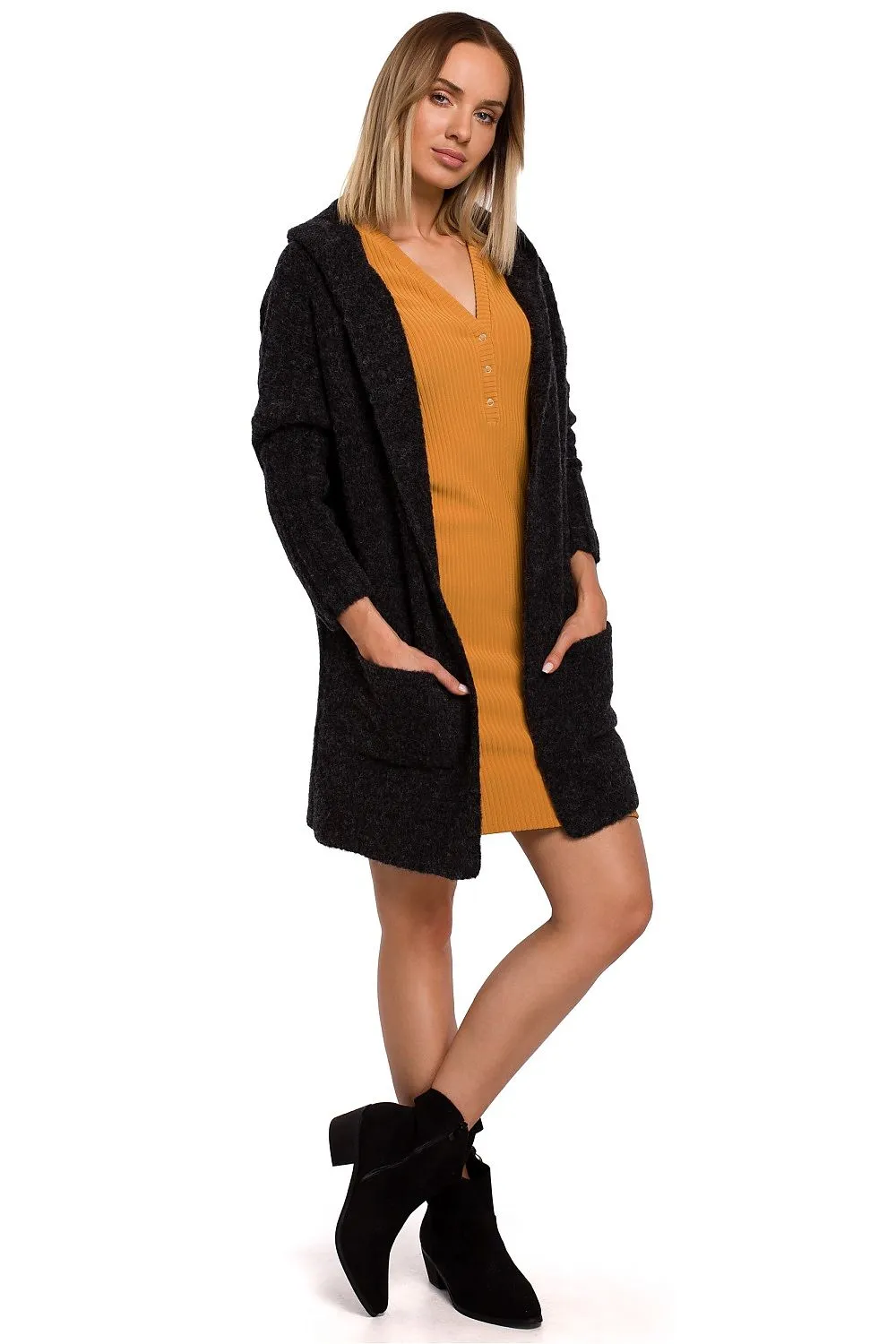 Generously Hooded Oversized Cardigan