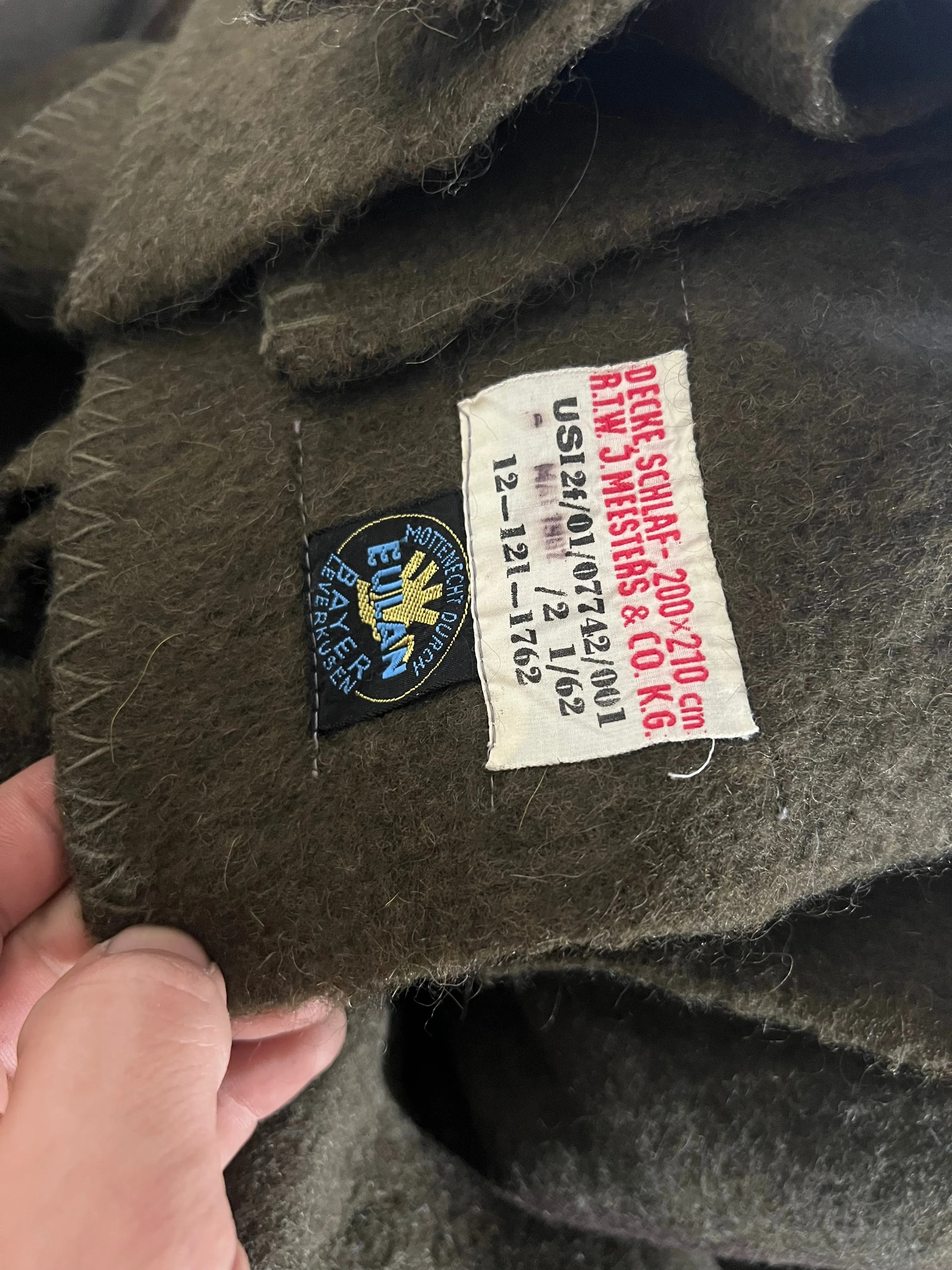 German Military 100% Wool Blankets (Bundeseigentum)