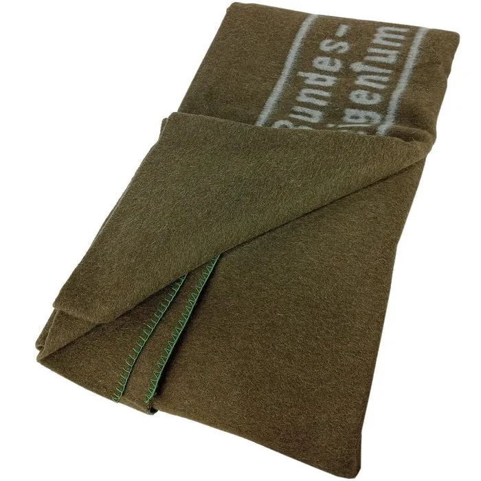 German Military 100% Wool Blankets (Bundeseigentum)