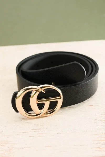GG Gold Buckle Belt