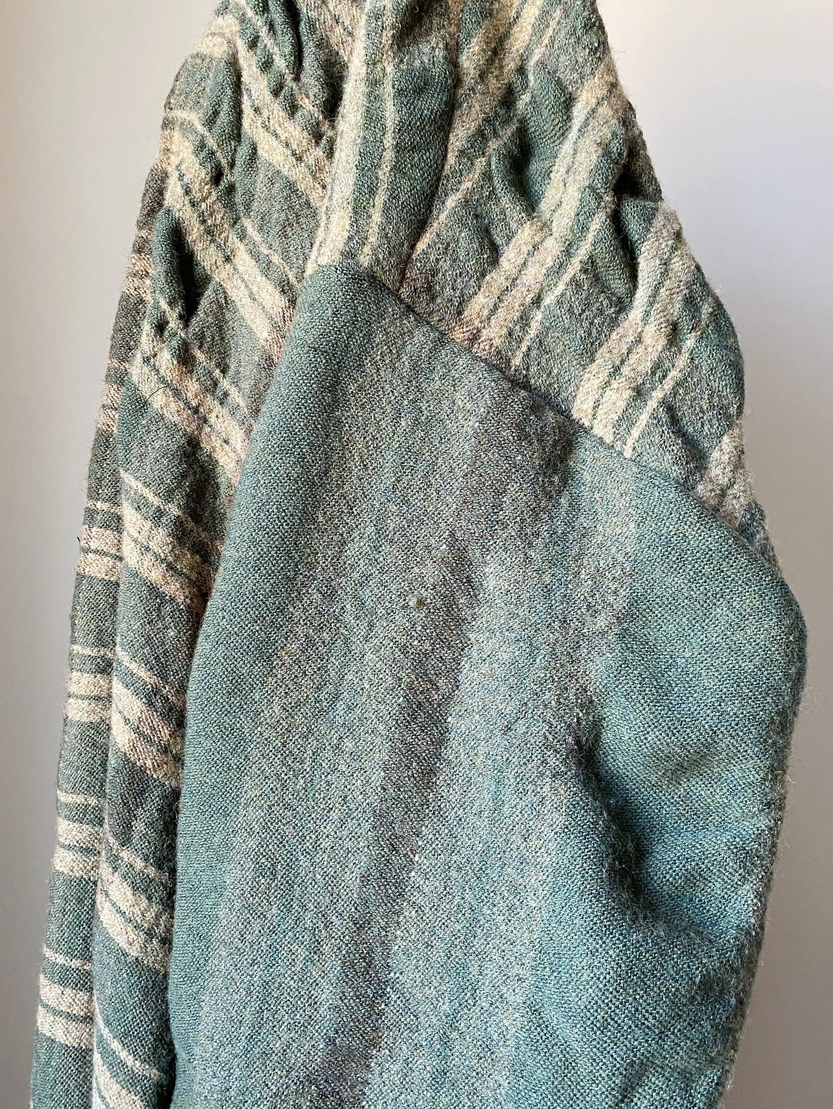 Gilded Age shrunken blanket dress