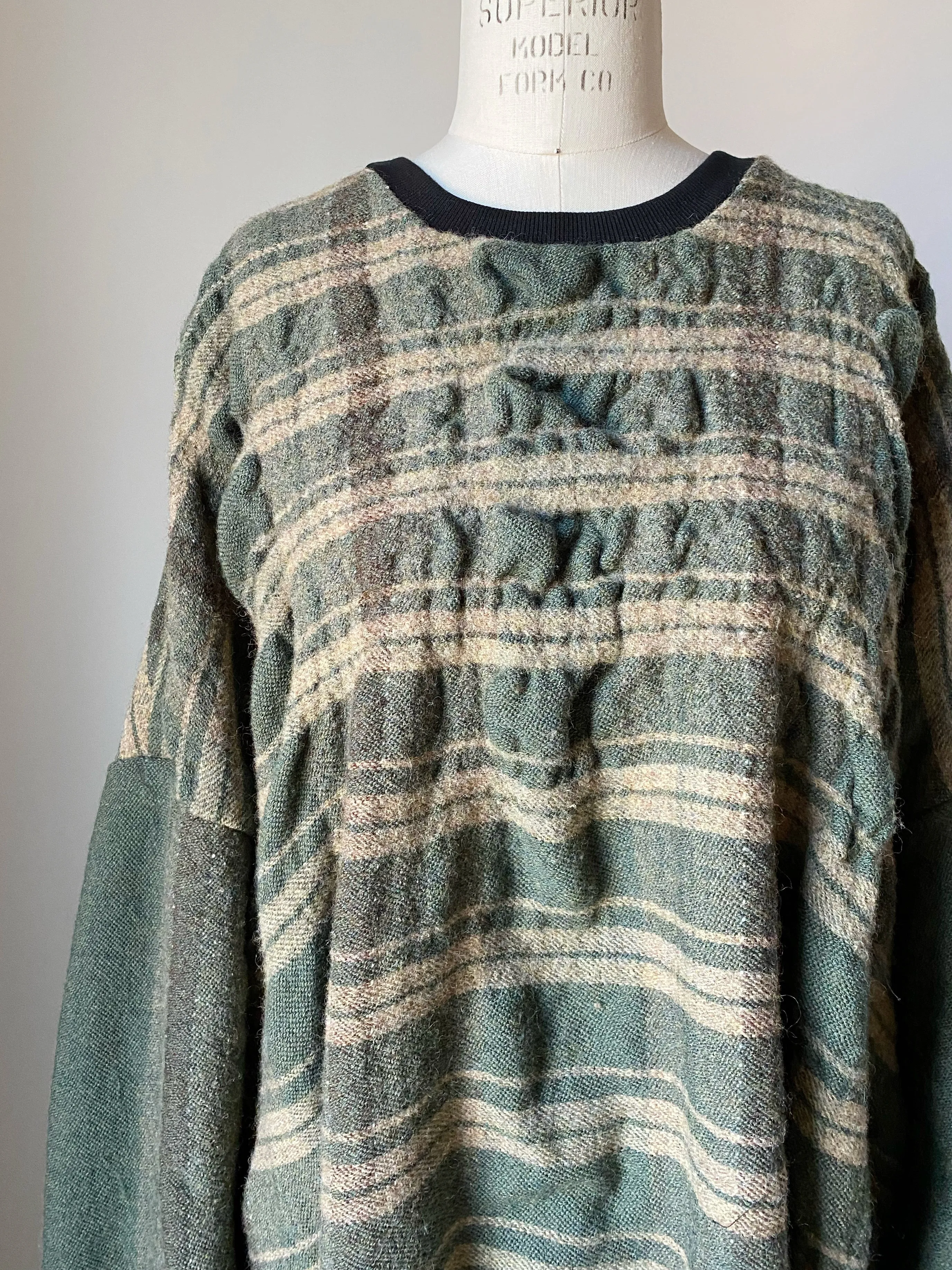 Gilded Age shrunken blanket dress