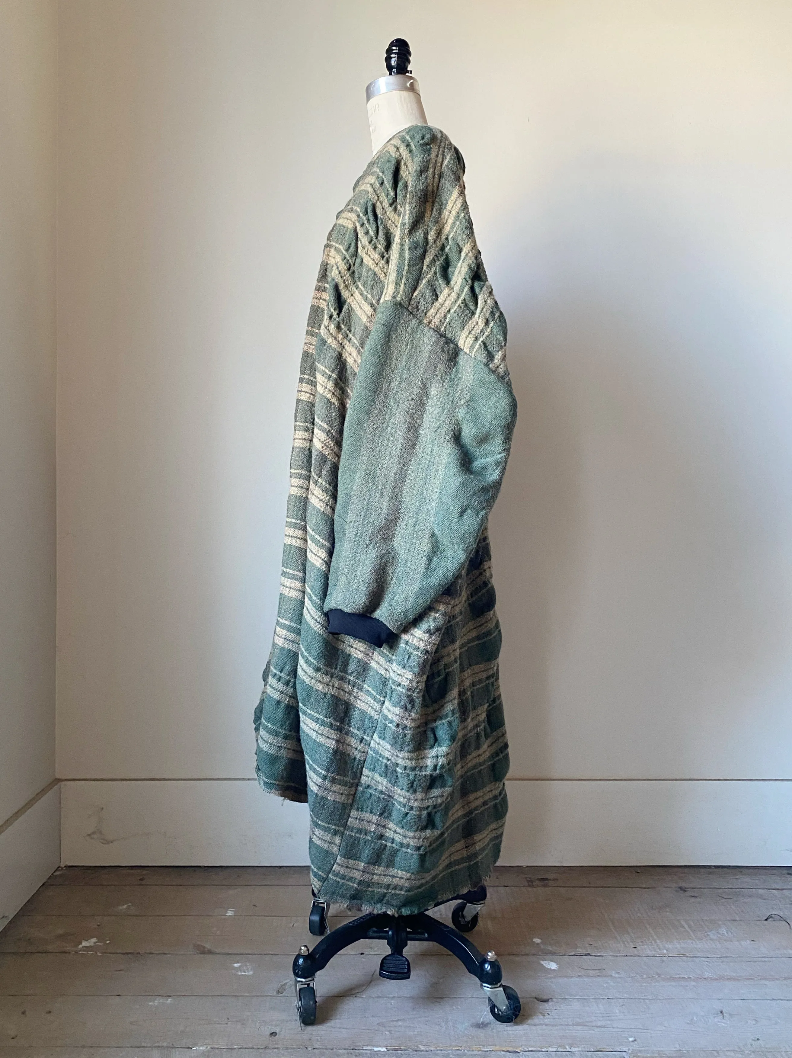 Gilded Age shrunken blanket dress