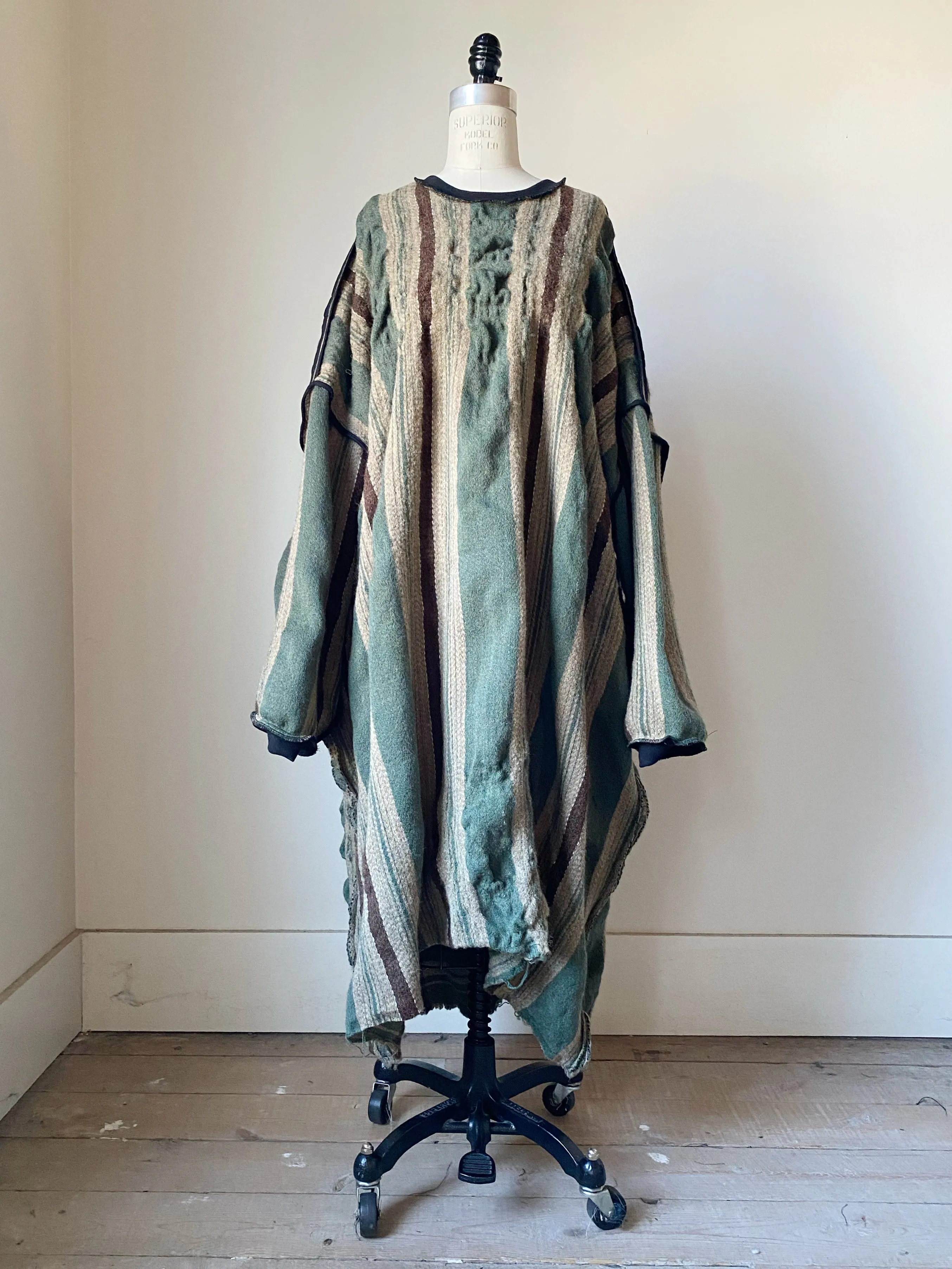 Gilded Age shrunken blanket dress
