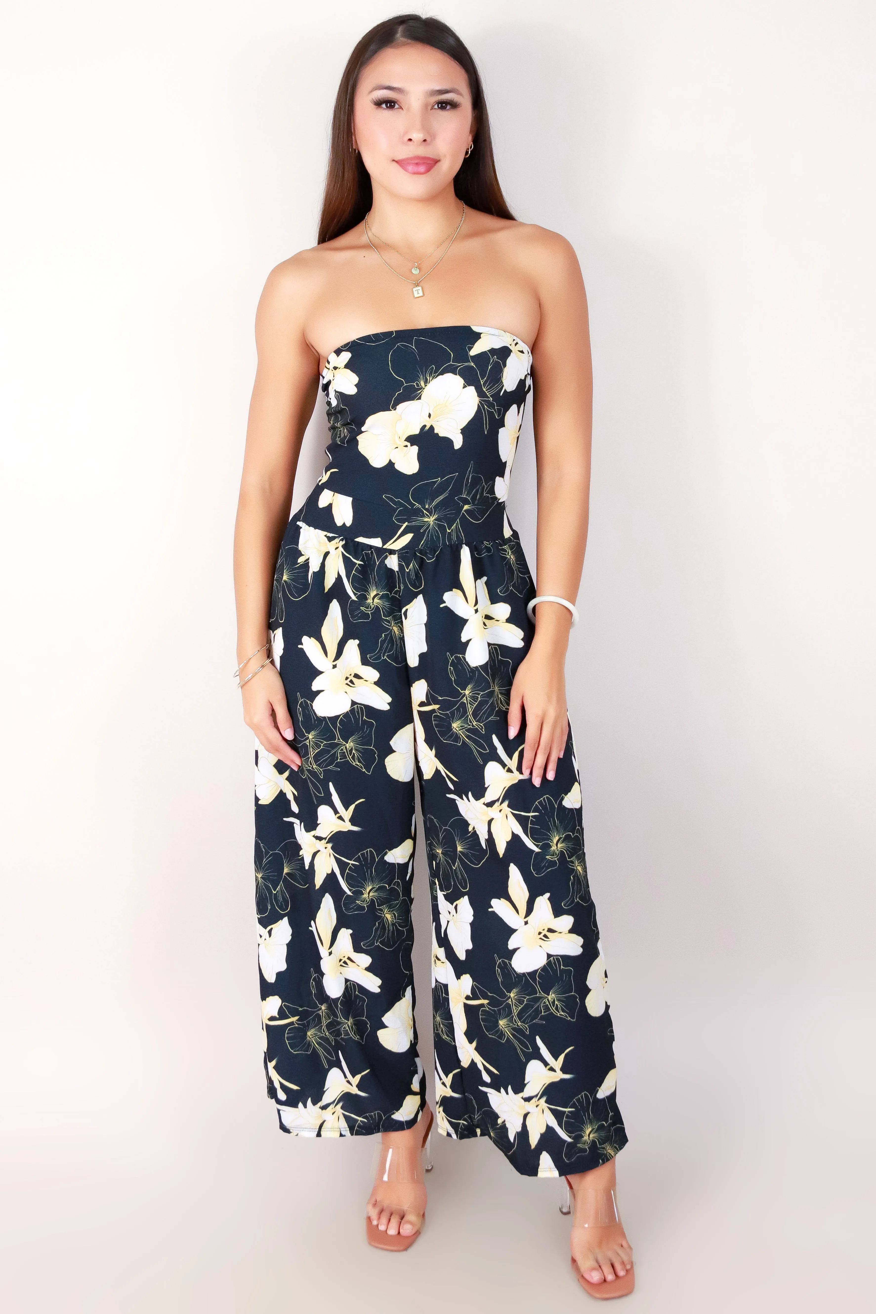 GINGER LILY TUBE JUMPSUIT