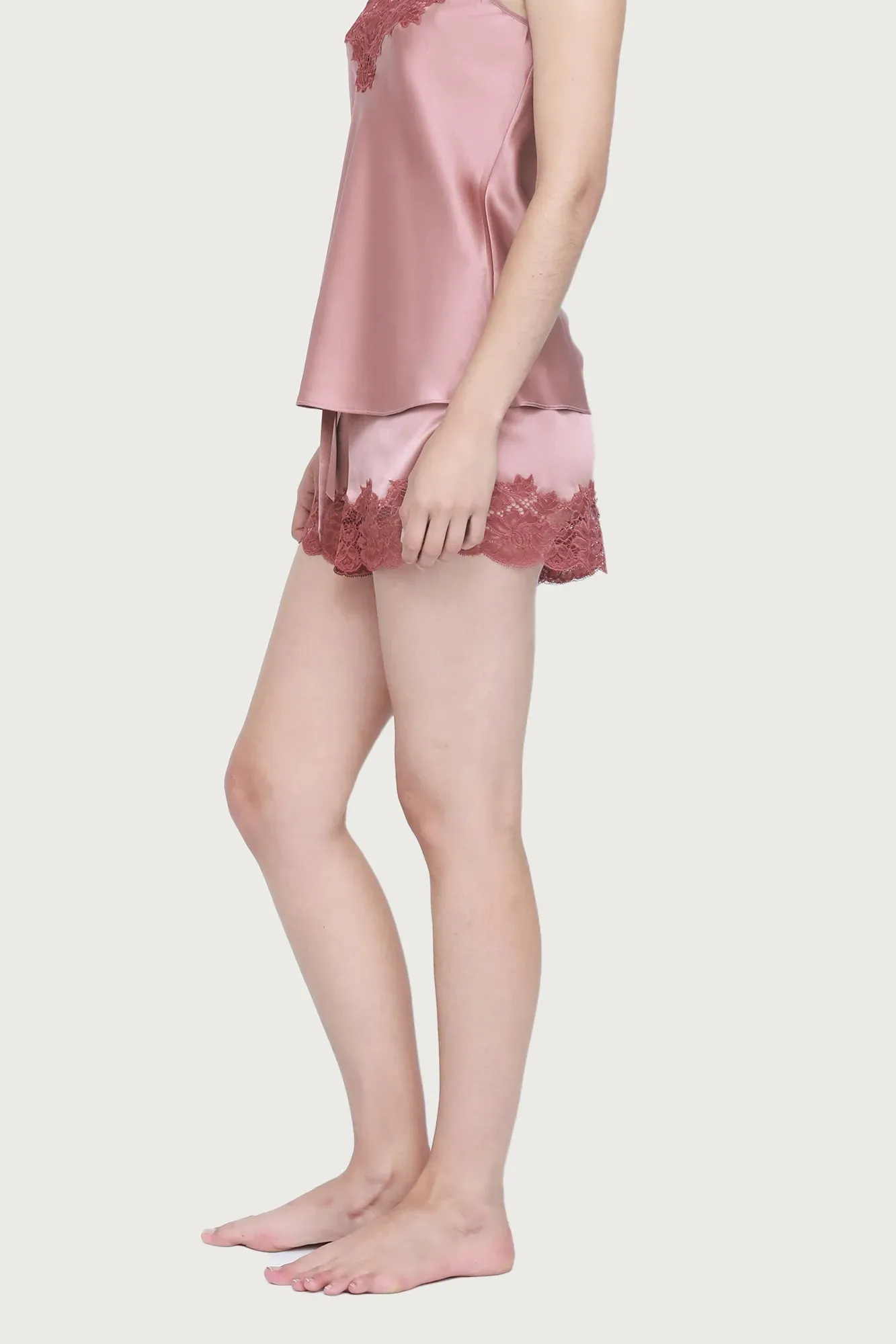 Ginia Silk Lace Shorts