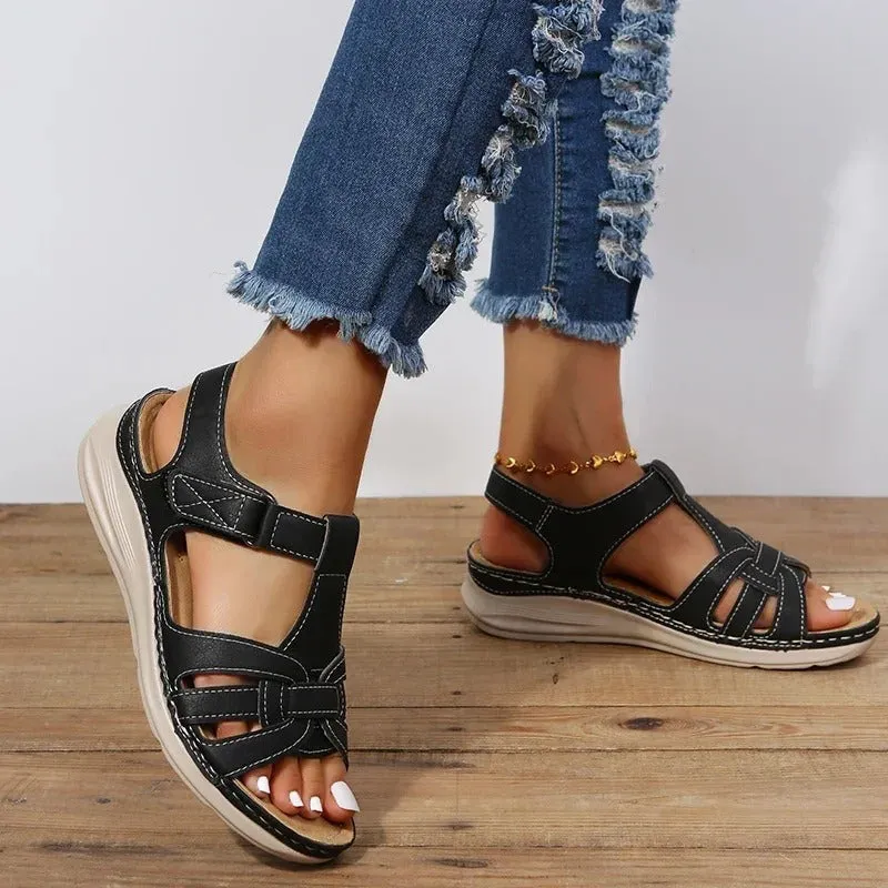 Giovanna® | Orthopedic leather sandals