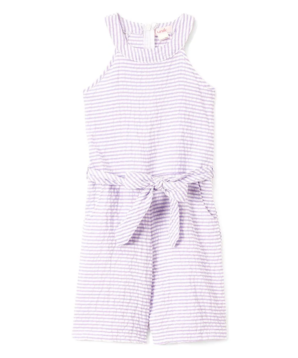 Girl Striped Romper 5-14