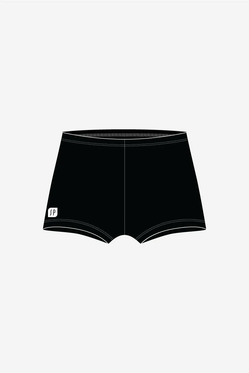 Girls Black Lycra Shorts
